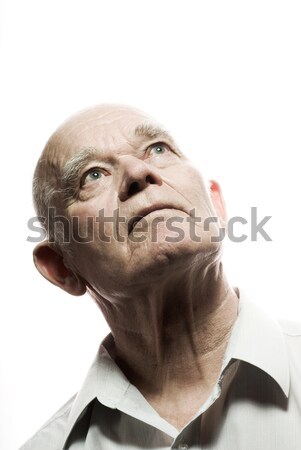Portrait of an elderly man. Isolated on white background Stock photo © Nejron