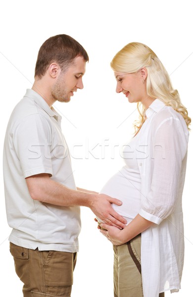 Beautiful couple expecting a baby Stock photo © Nejron