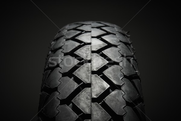 Close-up shot of classical motorcycle tire tread  Stock photo © Nejron