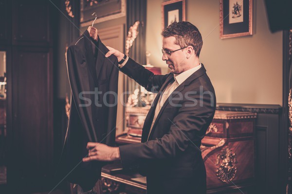 человека глядя костюм бизнеса Сток-фото © Nejron