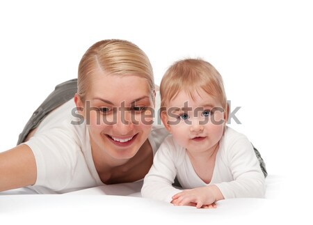 Happy father with his baby Stock photo © Nejron