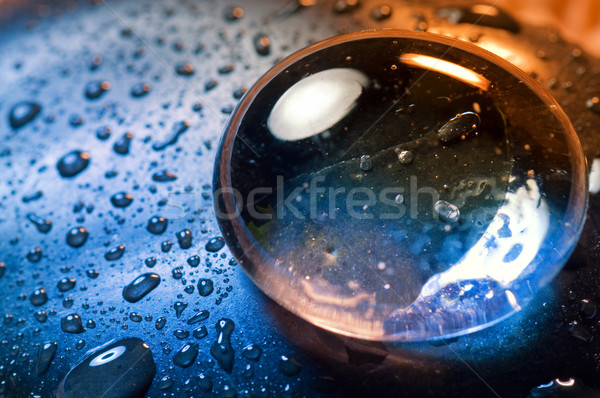 Abstract stilleven natuur glas regen kunst Stockfoto © Nejron