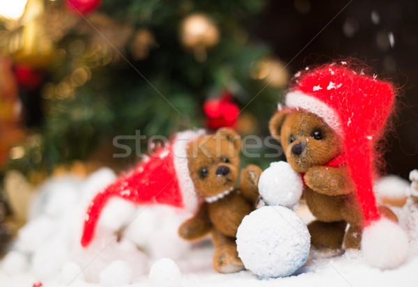 [[stock_photo]]: Faible · jouet · bonhomme · de · neige · Noël