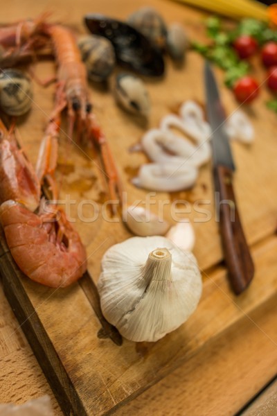морепродуктов еды подготовка процесс продовольствие здоровья Сток-фото © Nejron