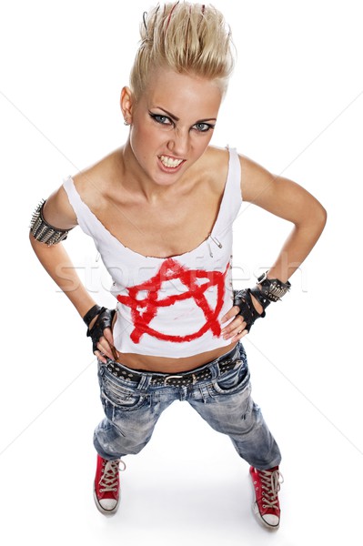 Portrait of a punk girl Stock photo © Nejron