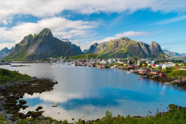 Stock photo: View over Reine village, Norway