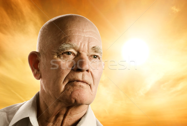 Portrait of an elderly man Stock photo © Nejron