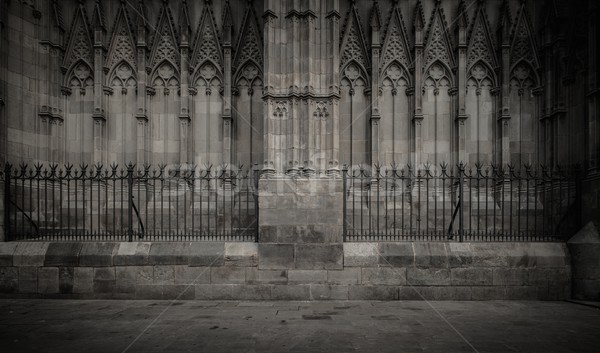 Eski katedral mimari ayrıntılar şehir sanat Stok fotoğraf © Nejron