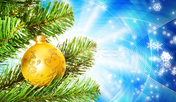 Christmast decoration over abstract background Stock photo © Nejron