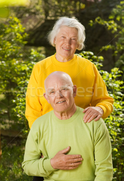 Couple de personnes âgées amour sourire visage couple été [[stock_photo]] © Nejron