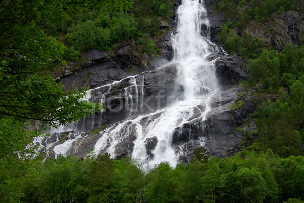 Beautiful waterfall view Stock photo © Nejron
