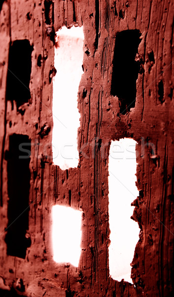 Light coming trough brick holes Stock photo © Nejron