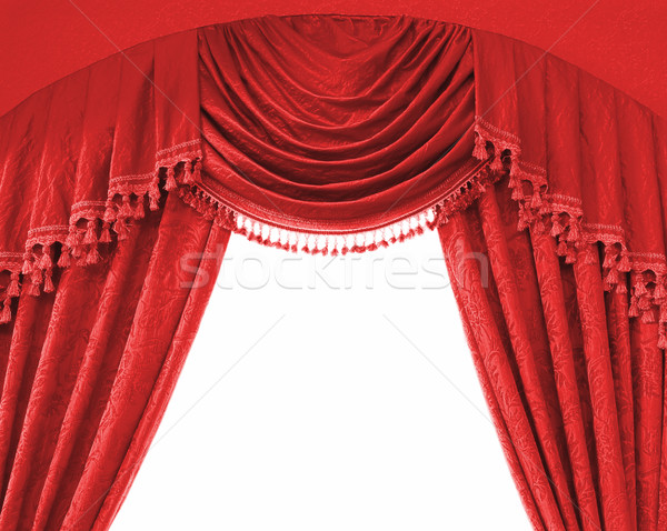 Luxury curtains with free space in the middle Stock photo © Nejron