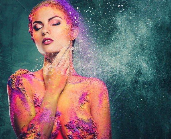 Humanos criatura arte del cuerpo mujer nina moda Foto stock © Nejron