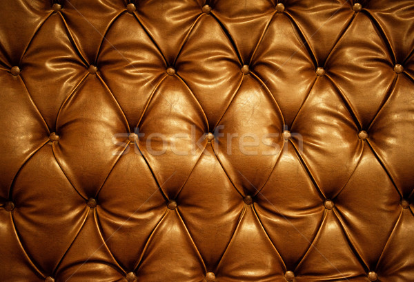 Sepia picture of genuine leather upholstery Stock photo © Nejron