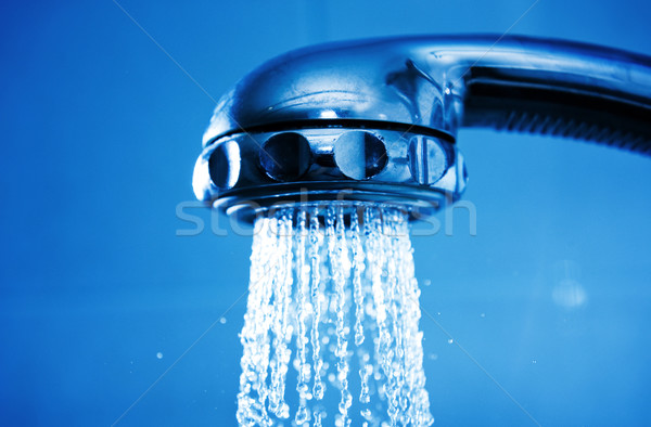 Shower nozzle spryas water down Stock photo © Nejron