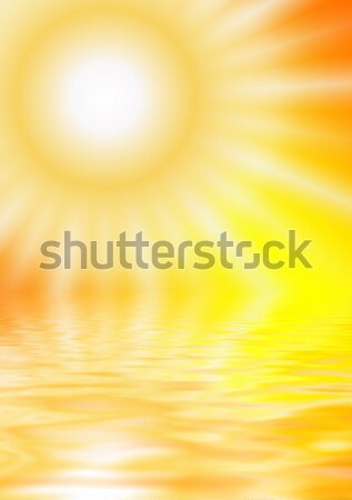 [[stock_photo]]: Soleil · eau · résumé · lumière · fond · été