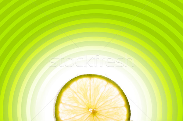 Lime slice on abstract background Stock photo © Nejron