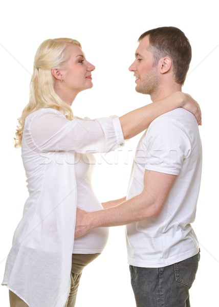Beautiful couple expecting a baby Stock photo © Nejron