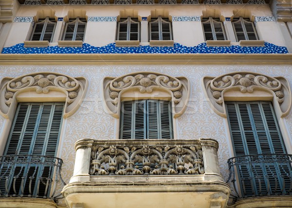 Building facade with beautiful balconies  Stock photo © Nejron