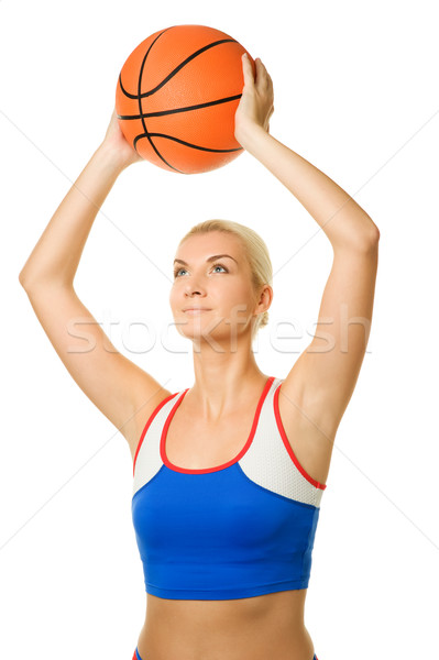  Portrait of a basketball player
 Stock photo © Nejron