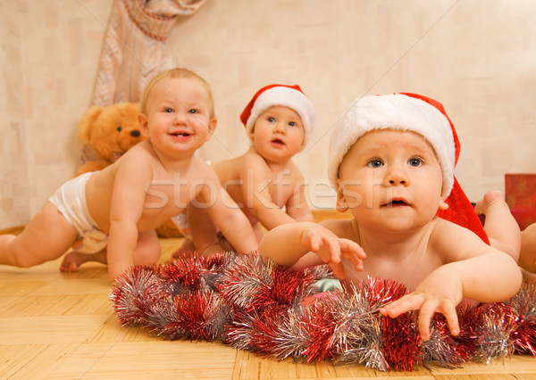 Adorabile neonati Natale poco profondo Foto d'archivio © Nejron