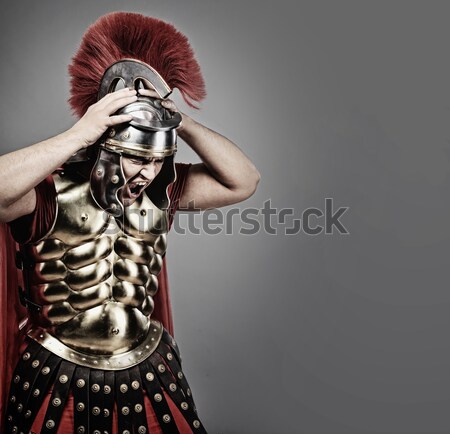 Stockfoto: Romeinse · soldaat · nacht · tijd · man · oorlog