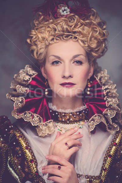 Portrait of beautiful haughty queen Stock photo © Nejron