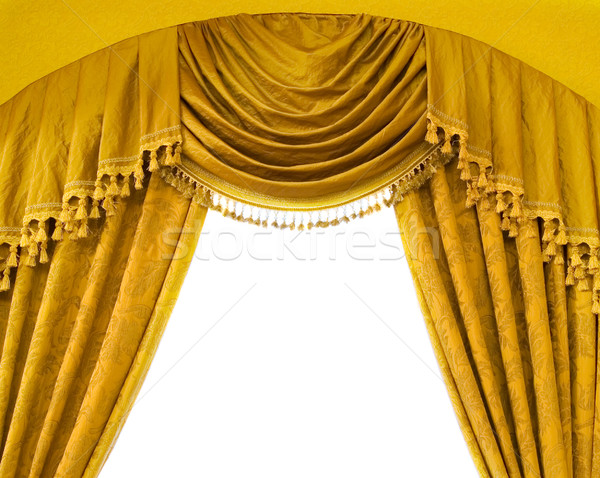 Luxury curtains with free space in the middle Stock photo © Nejron