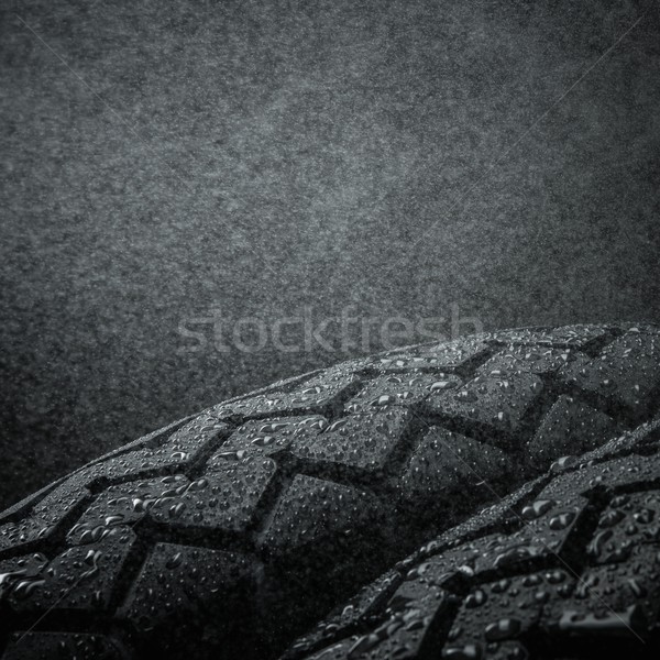Close-up shot of classical motorcycle tire tread  Stock photo © Nejron