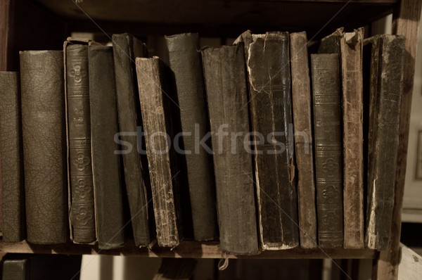 Vintage books in a row. Stock photo © Nejron