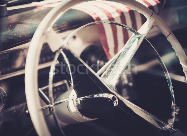 Interior of a classic american car  Stock photo © Nejron
