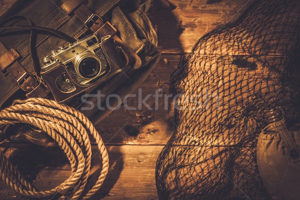 Tenger fából készült belső világ óceán utazás Stock fotó © Nejron