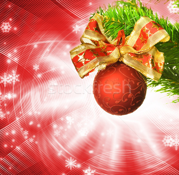 Christmas decoration over abstract background Stock photo © Nejron