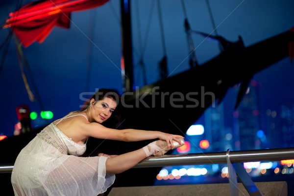 Beautiful ballet dancer outdoors Stock photo © Nejron