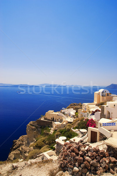 Stok fotoğraf: Güzel · manzara · görmek · santorini · adası · ada · Yunanistan