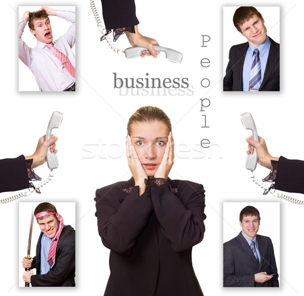 Stock photo: Stressed business woman