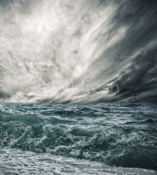 ビッグ 海の波 海岸 ビーチ 水 雲 ストックフォト © Nejron