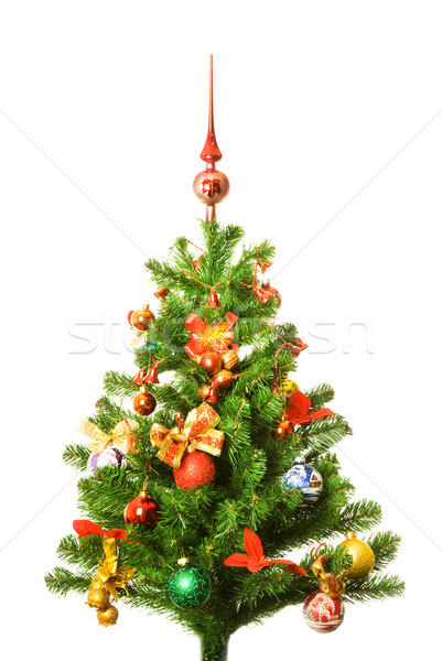 Decorated Christmas-tree Stock photo © Nejron