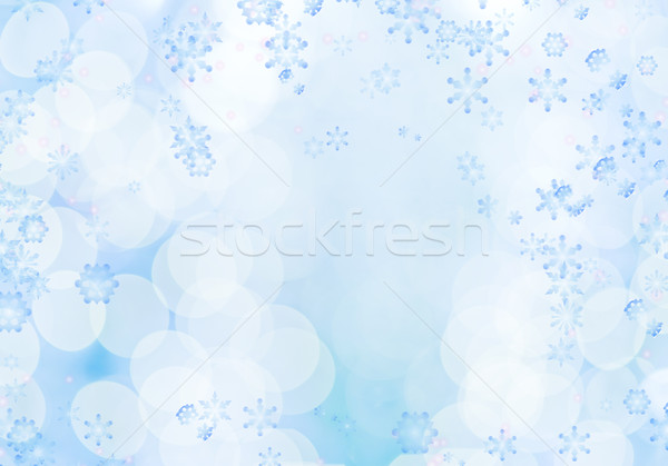 Résumé Noël lumière design neige fond [[stock_photo]] © Nejron