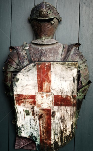 Armadura medieval cavaleiro fundo metal guerra Foto stock © Nejron