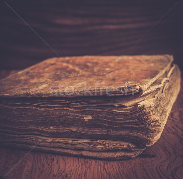 Vintage book on a wooden background  Stock photo © Nejron