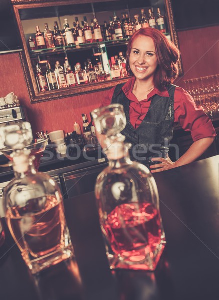 Piękna za bar Licznik pracy Zdjęcia stock © Nejron