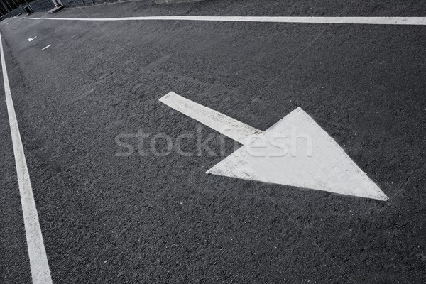 Arrow corsia abstract strada vernice Foto d'archivio © Nejron