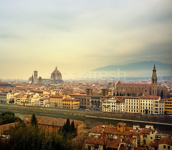 Florence city view  from Piazzale Michelangelo, Italy. Stock photo © Nejron