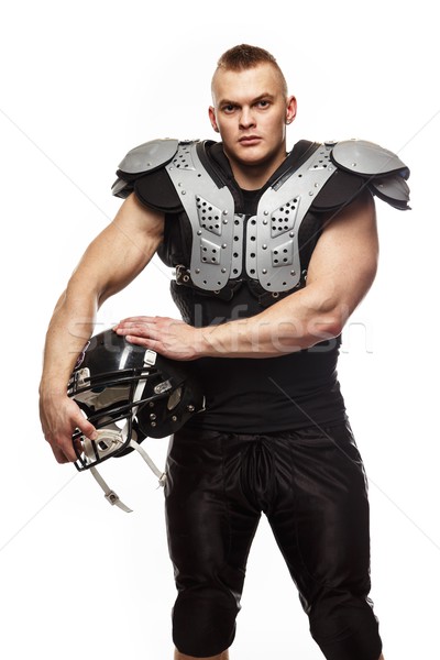 American football player with helmet and armour  Stock photo © Nejron