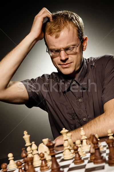 チェス マスター 白 軍 ゲーム ストックフォト © Nejron