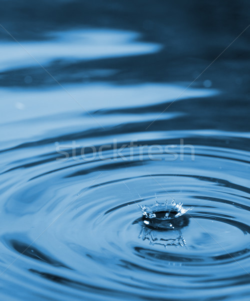 ストックフォト: 滴 · 下がり · 青 · 水 · 抽象的な · 自然