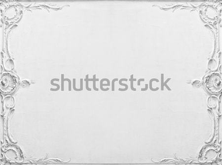 Luxury white wall design with mouldings Stock photo © Nejron