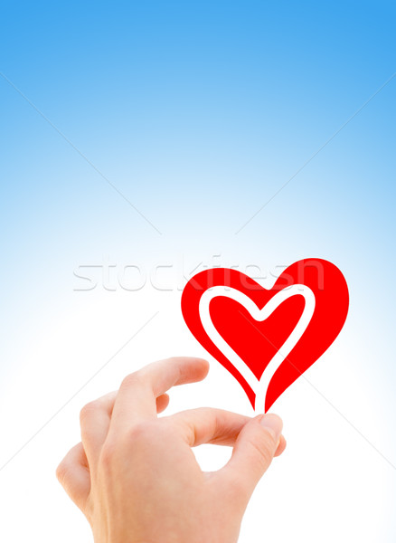 Hand with a heart Stock photo © Nejron
